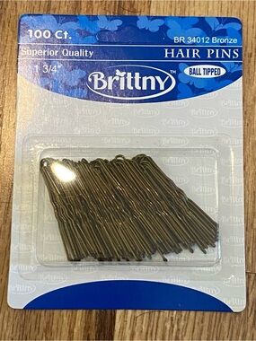 Brittny Ball-Tipped Hair Pins - Bronze 12 Packages